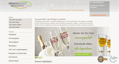 Desktop Screenshot of erinnerungsgeschenk.com